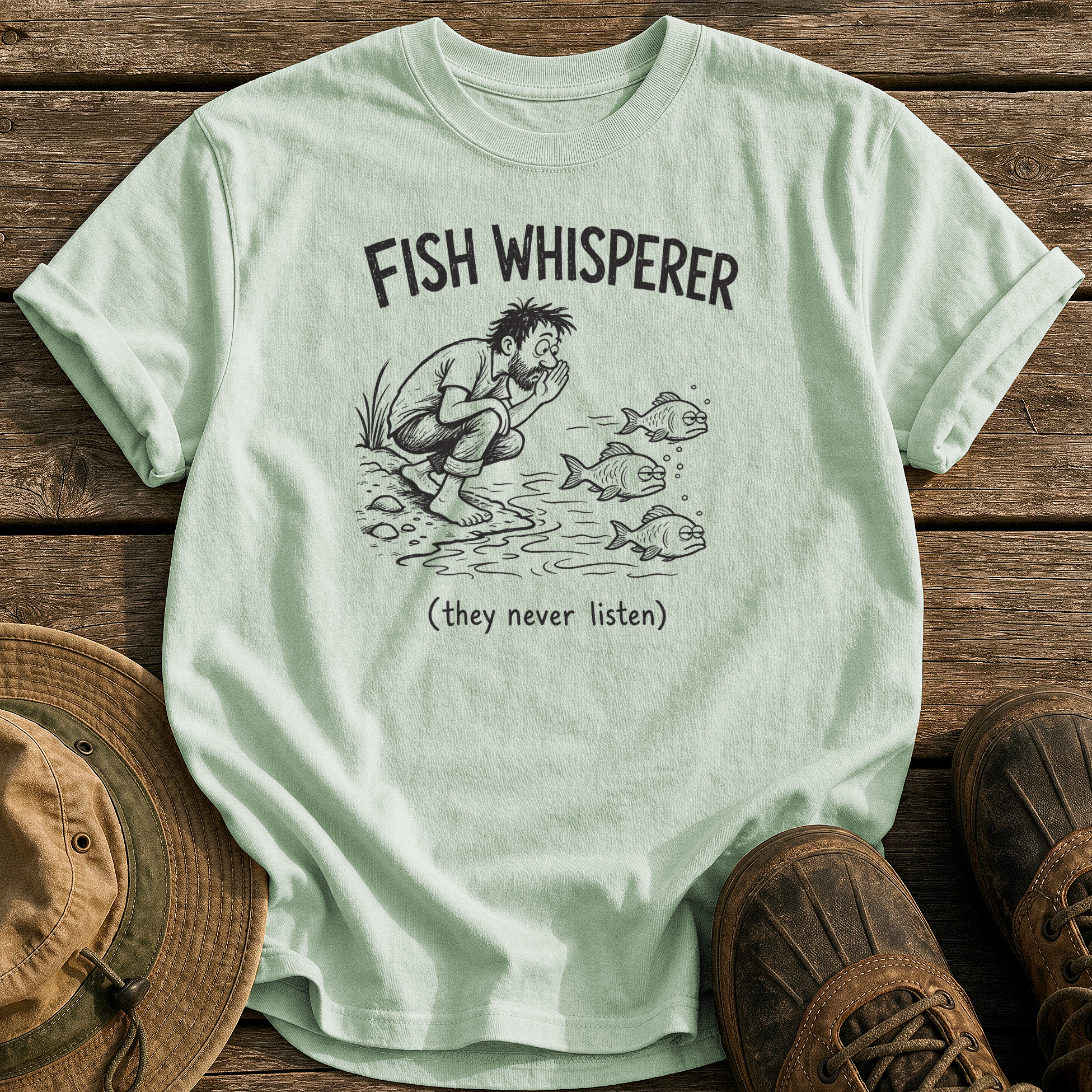 Fish Whisperer tee - Bay - front