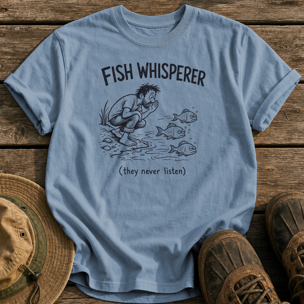 Fish Whisperer tee - Blue Jean - front