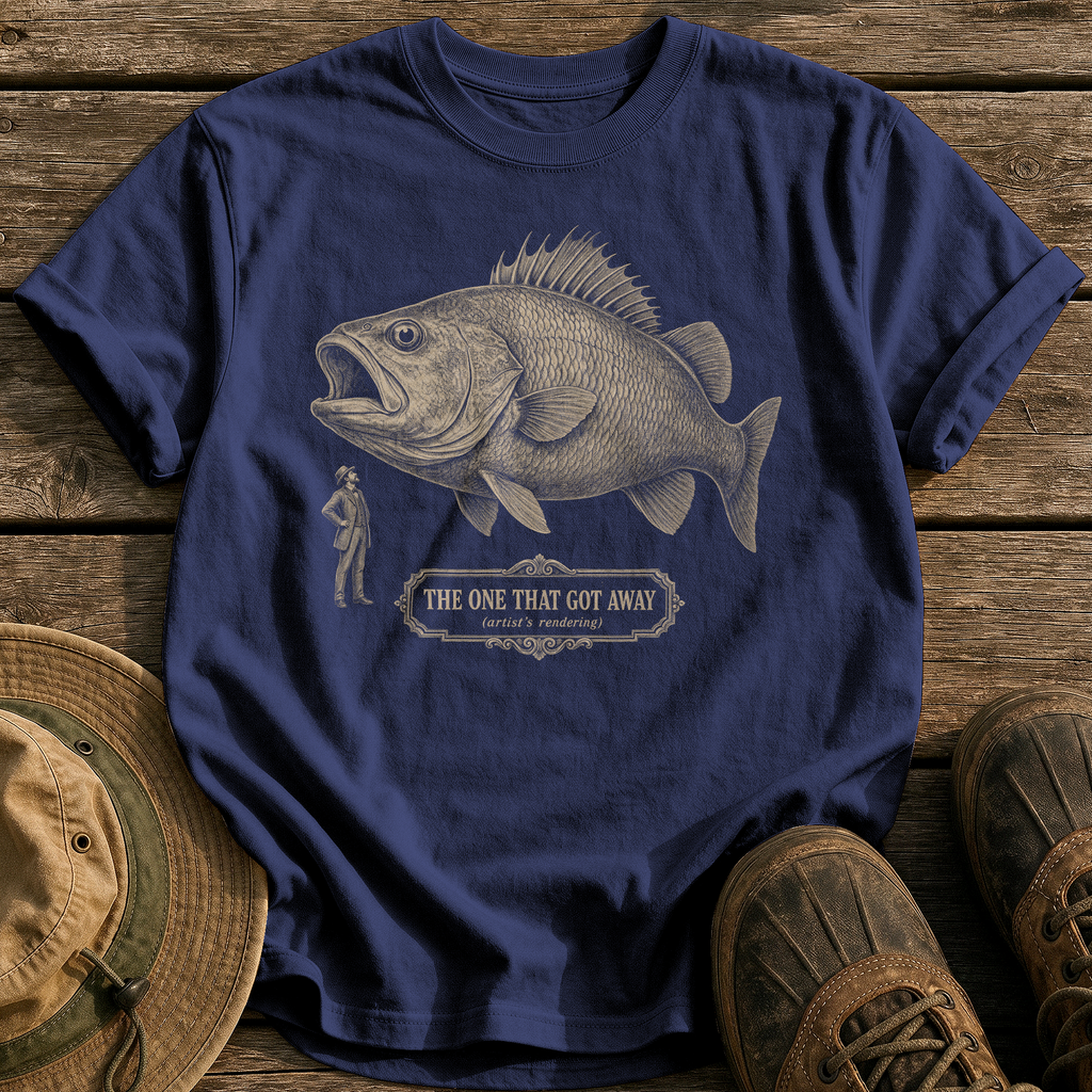 The One That Got Away tee - True Navy - front