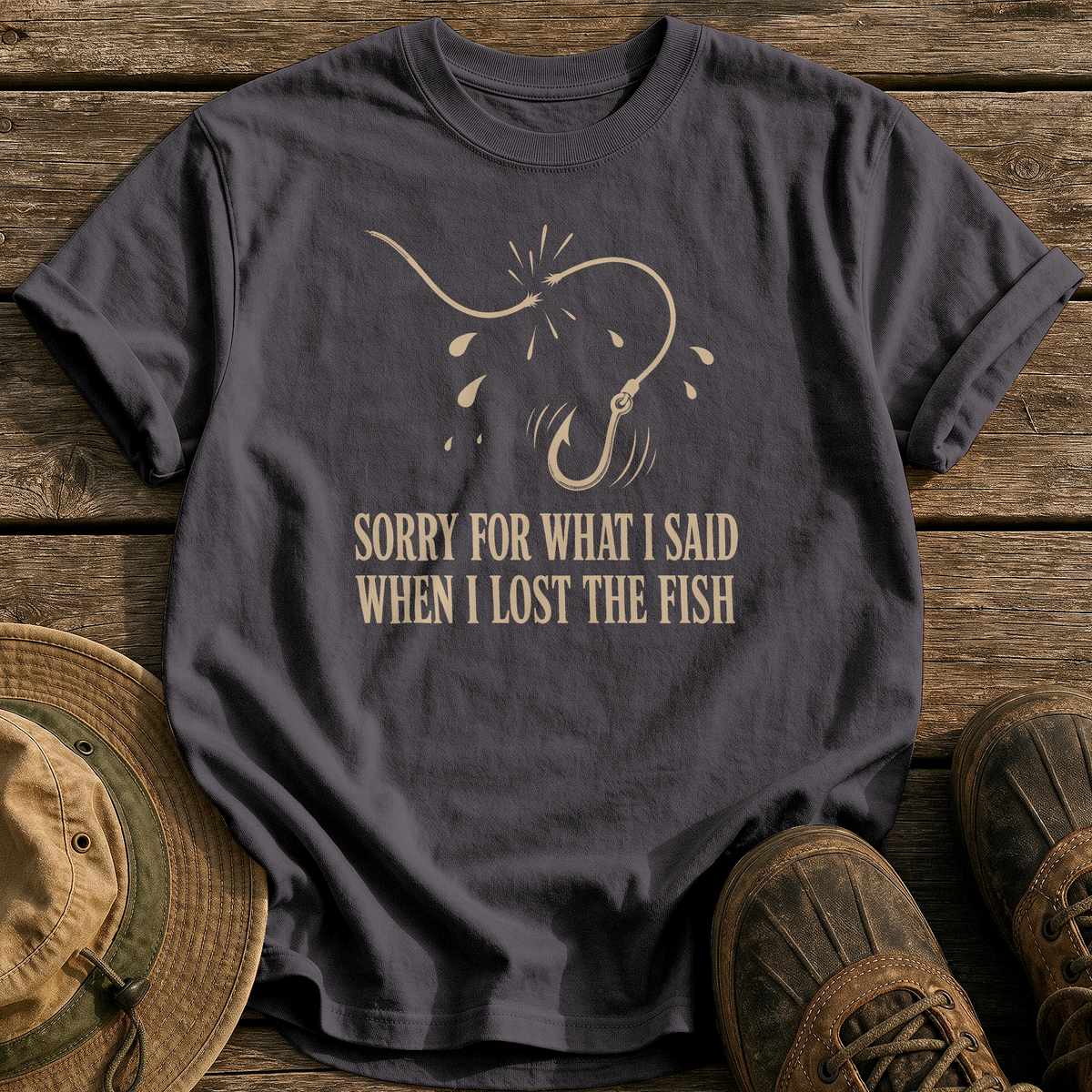 Sorry for What I Said tee - Graphite - front