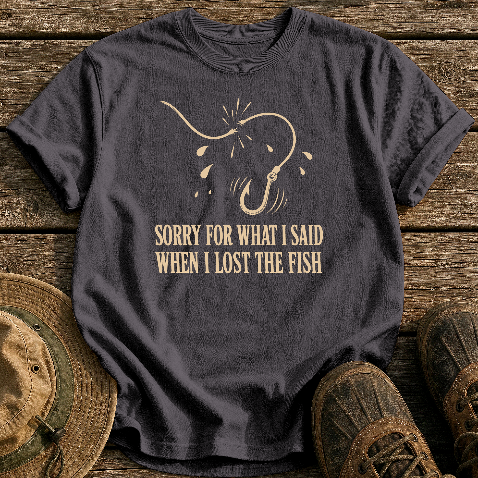 Sorry for What I Said tee - Graphite - front