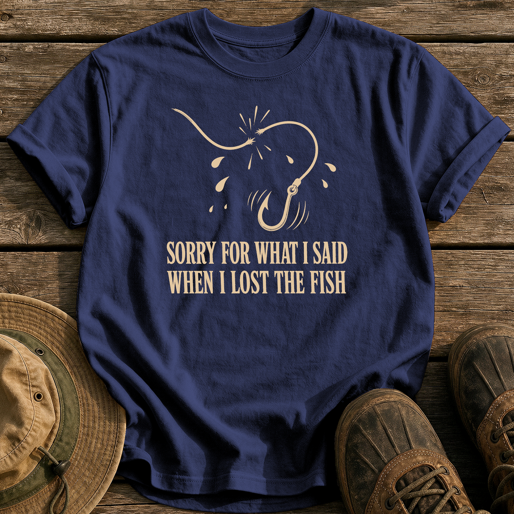 Sorry for What I Said tee - True Navy - front