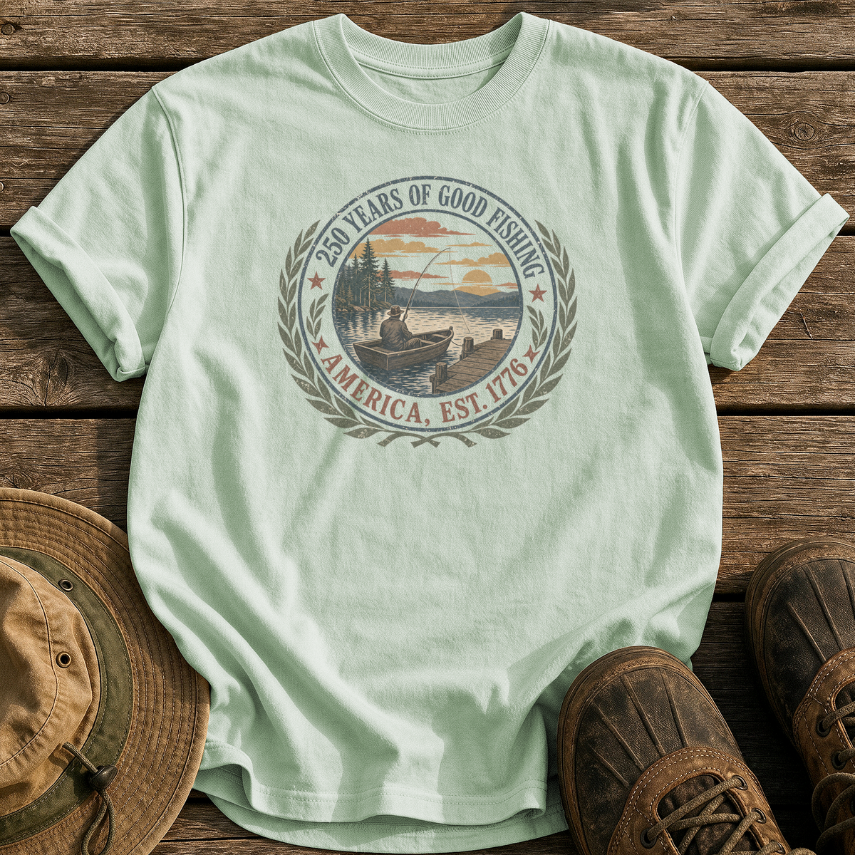 250 Years of Good Fishing tee - Bay - front