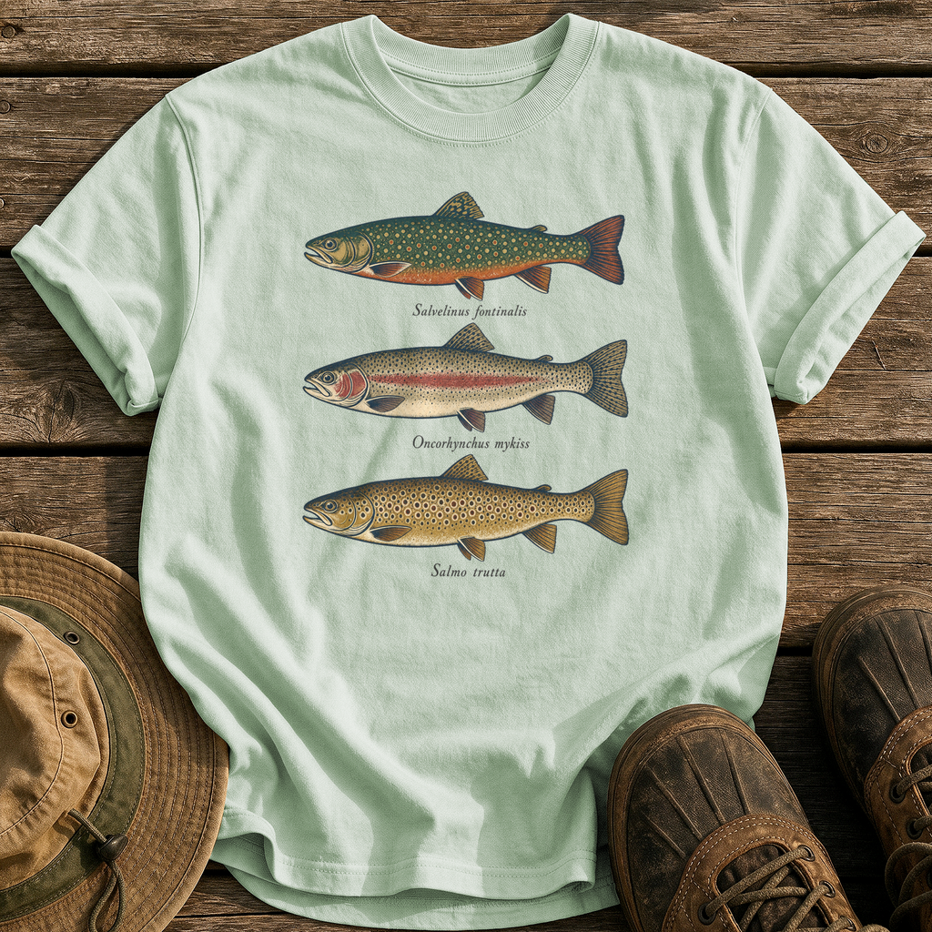 Trout Field Guide tee - Bay - front