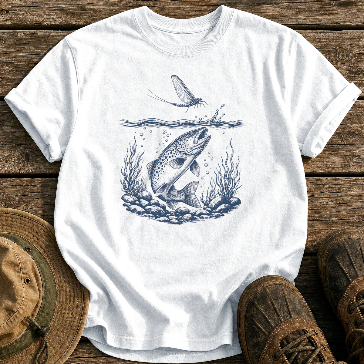 The Rise tee - White - front
