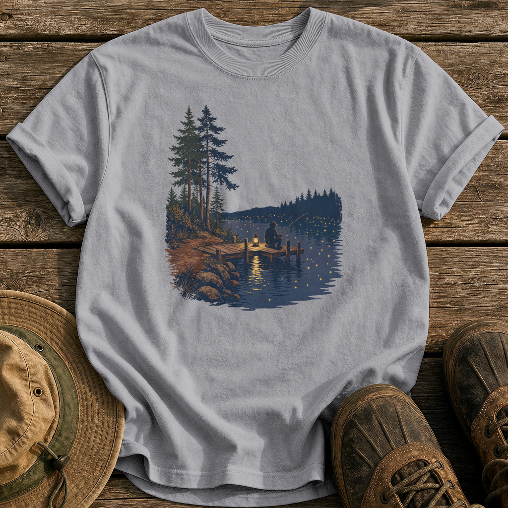 Fireflies & Lantern Light tee - Grey - front