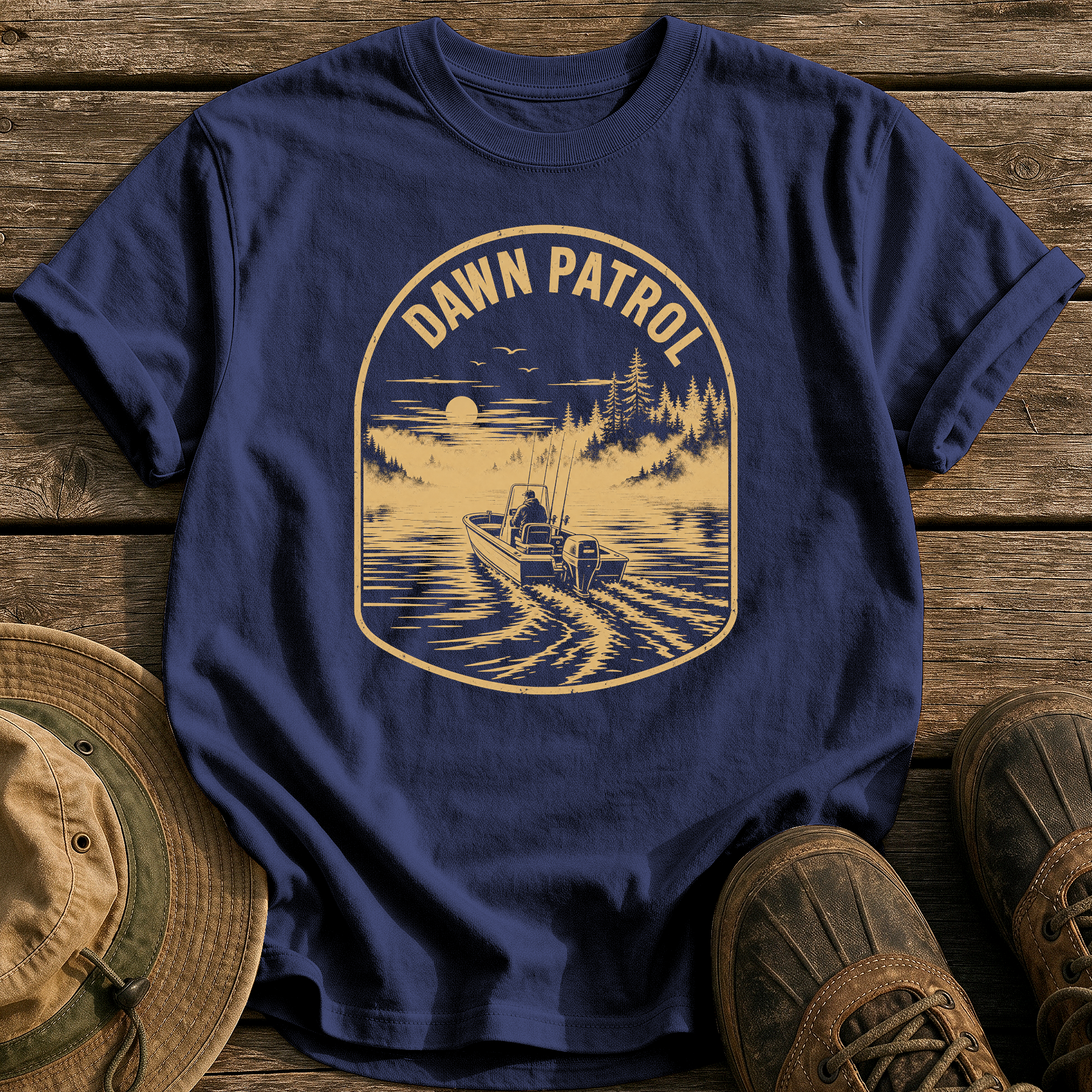 Dawn Patrol tee - True Navy - front
