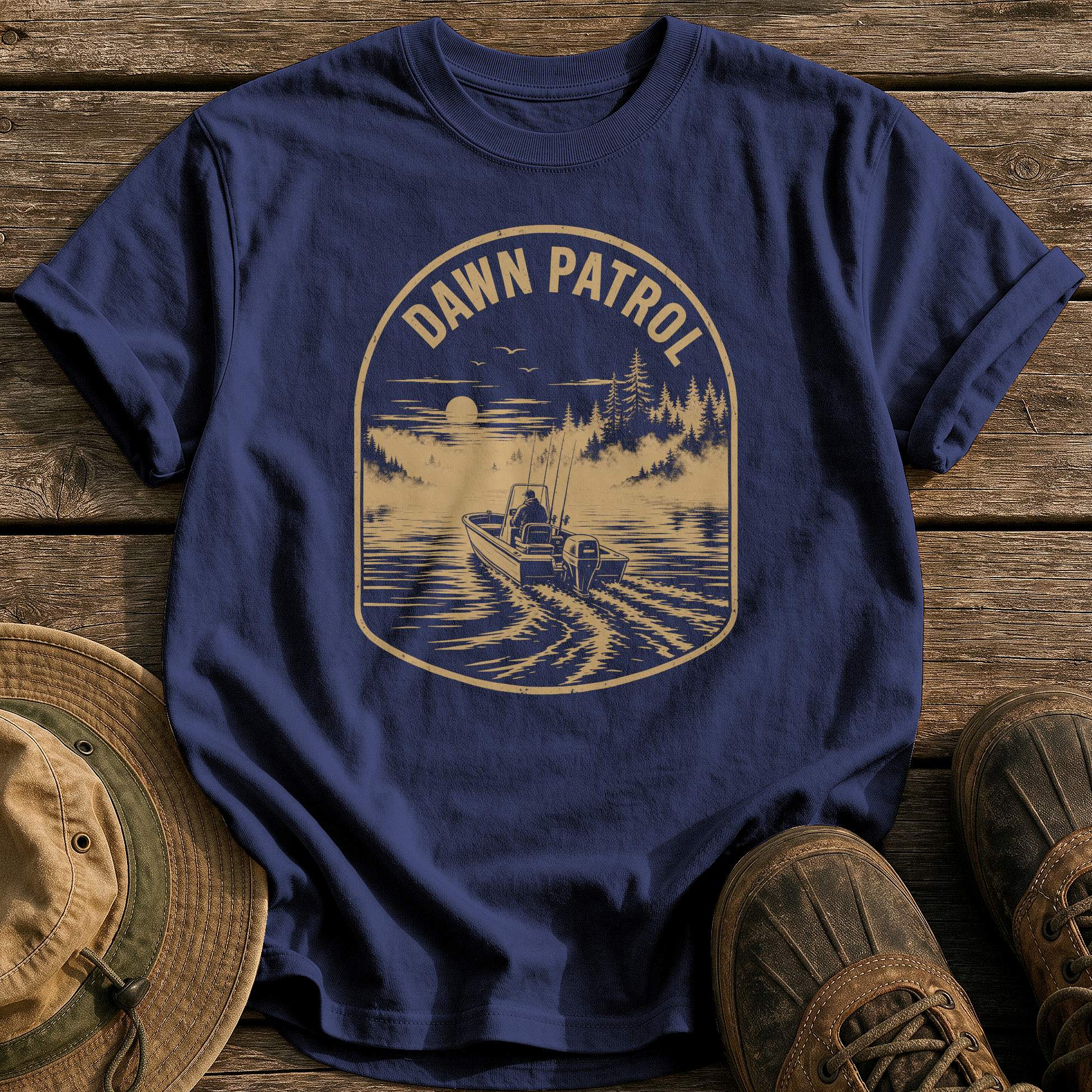 Dawn Patrol tee - True Navy - front