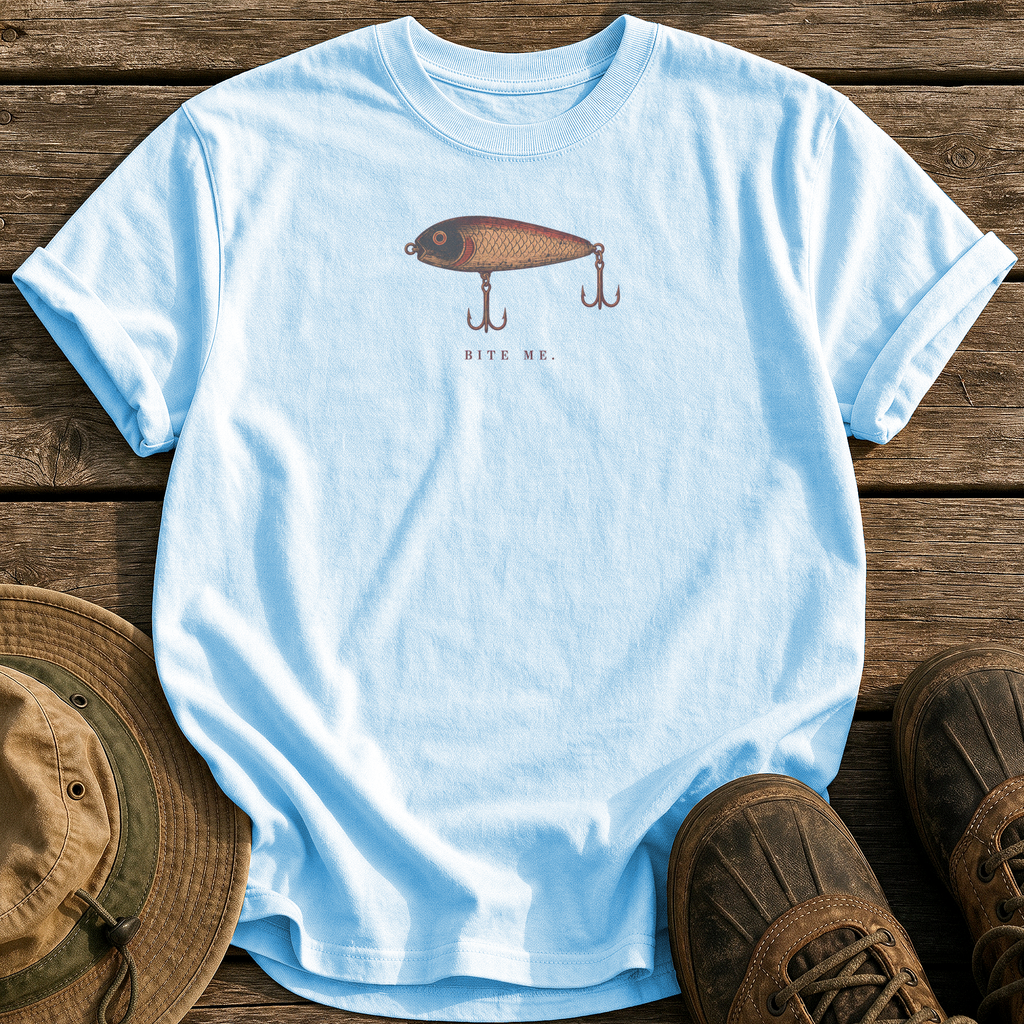 Bite Me tee - Chambray - front