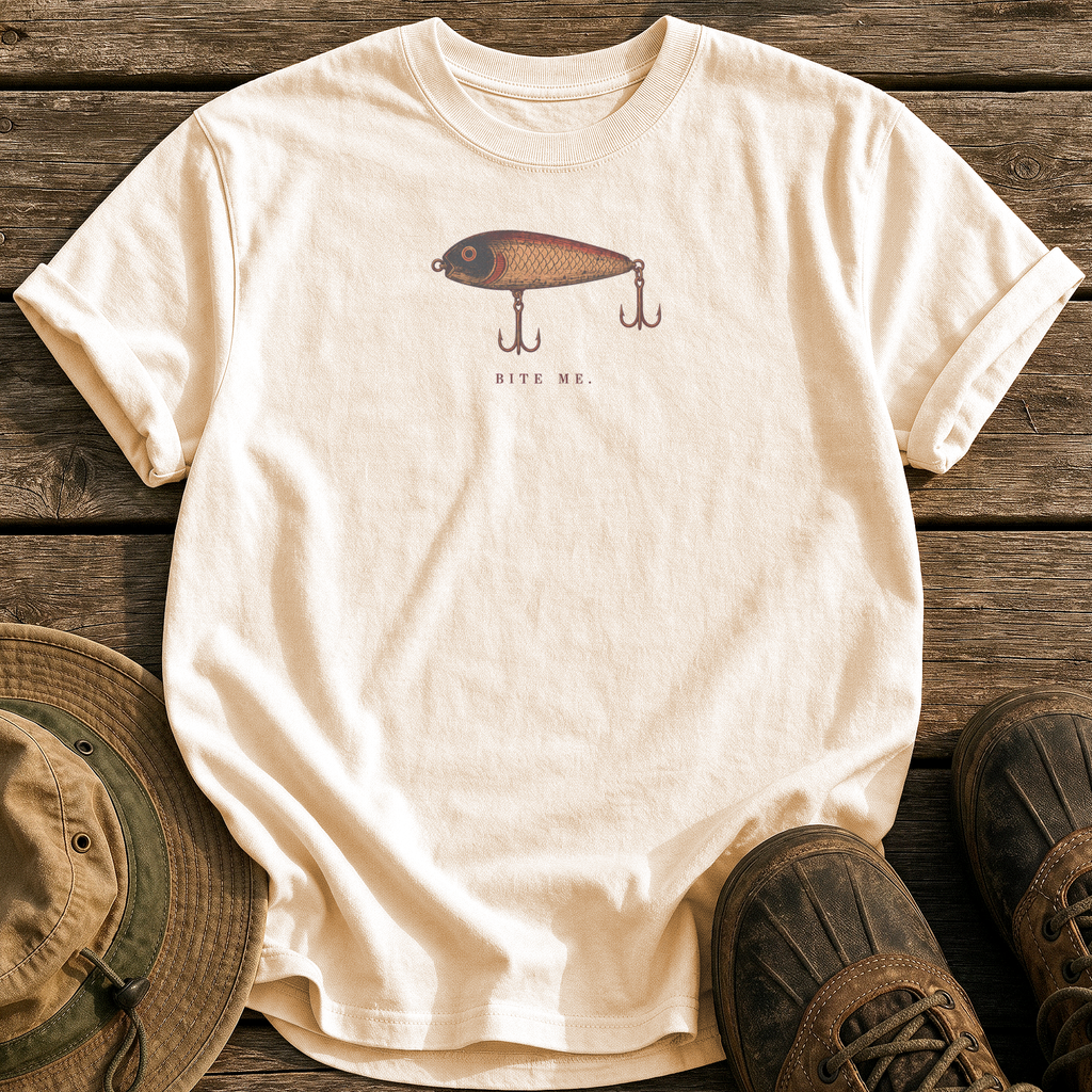 Bite Me tee - Ivory - front