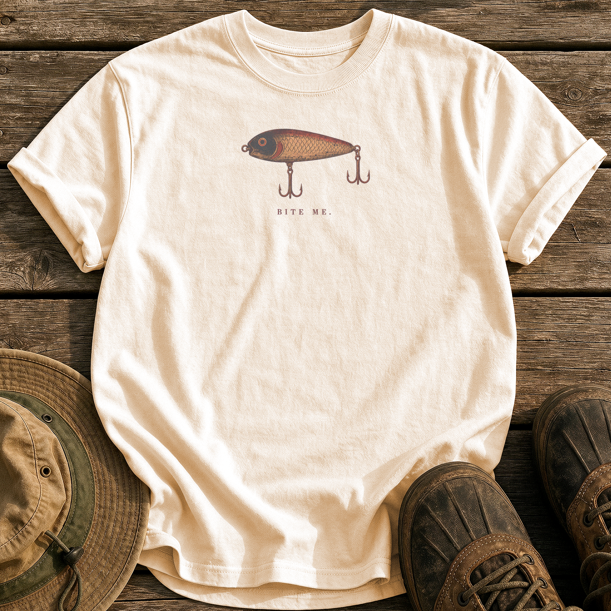 Bite Me tee - Ivory - front