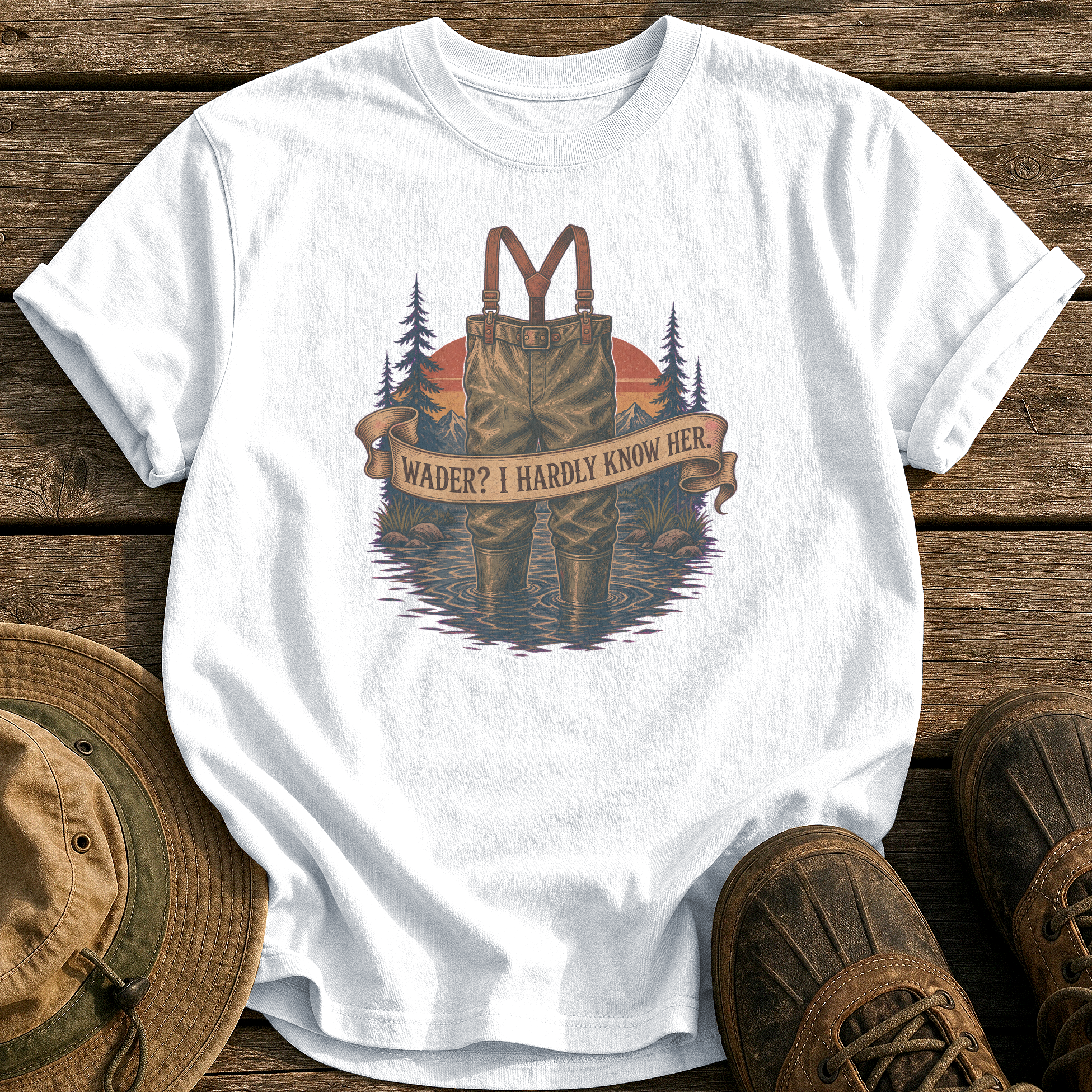 Wader? I Hardly Know Her tee - White - front