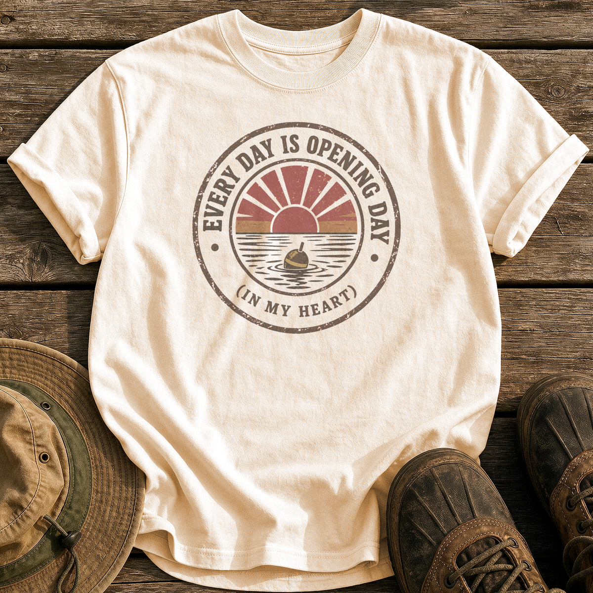 Every Day Is Opening Day tee - Ivory - front