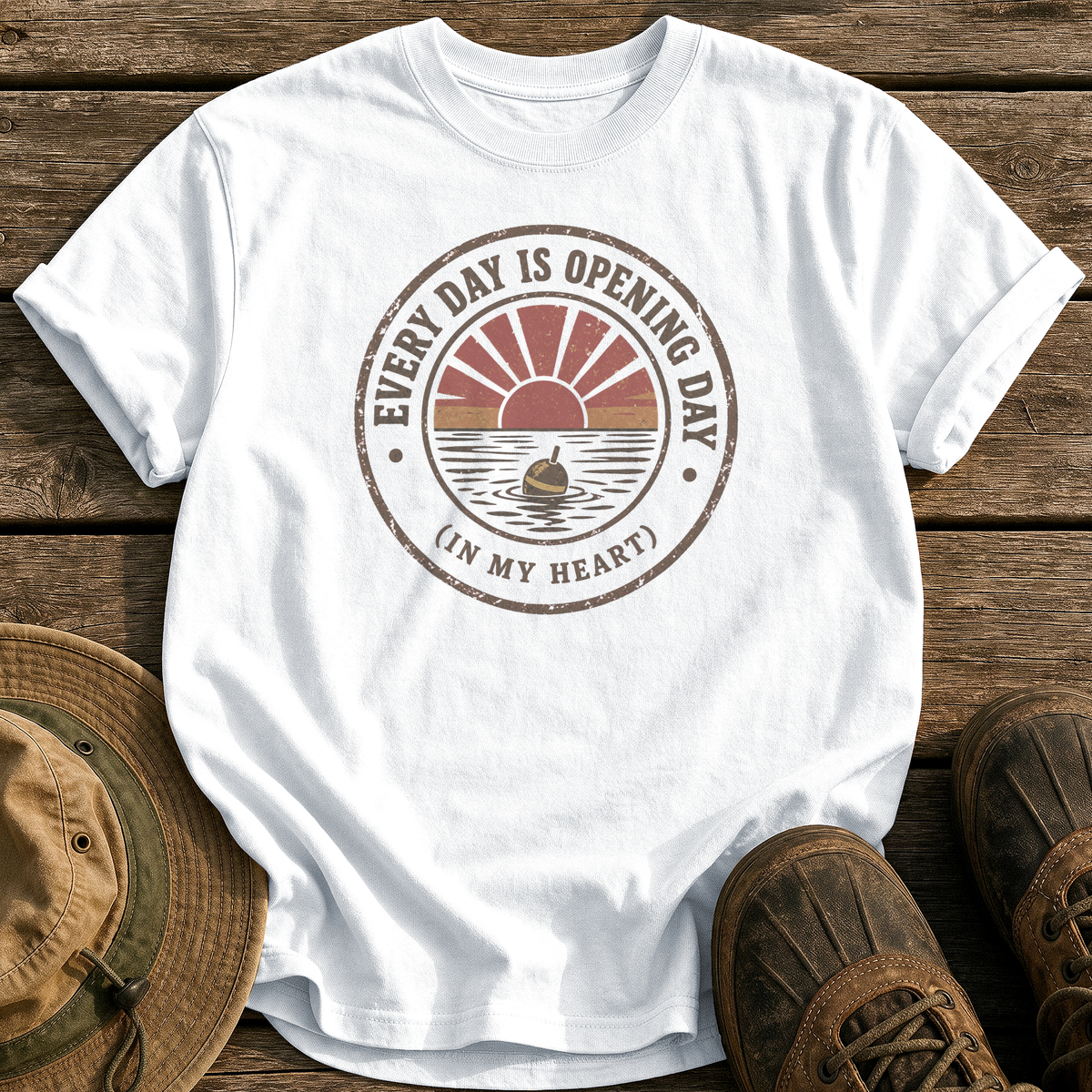 Every Day Is Opening Day tee - White - front