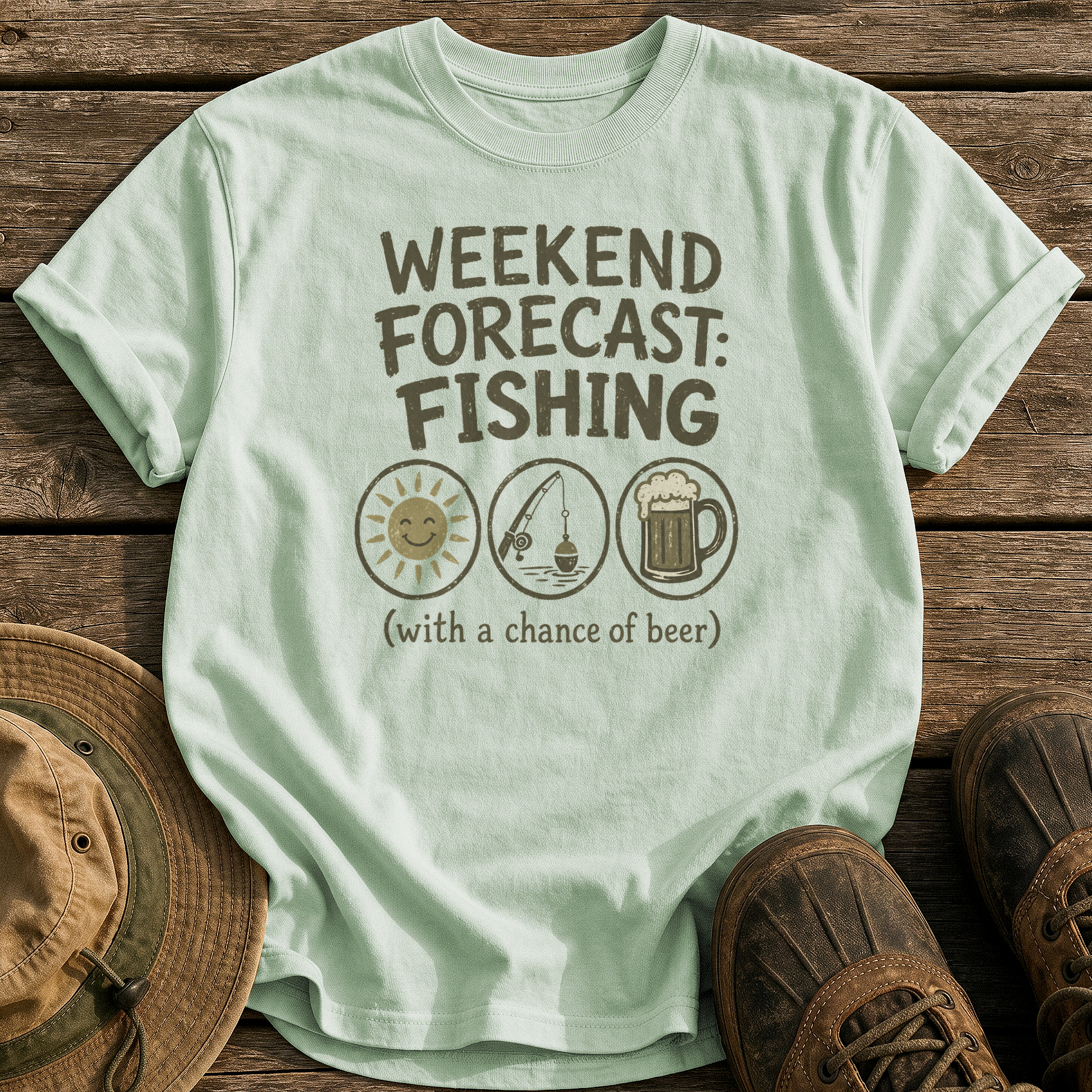 Weekend Forecast: Fishing & Beer tee - Bay - front