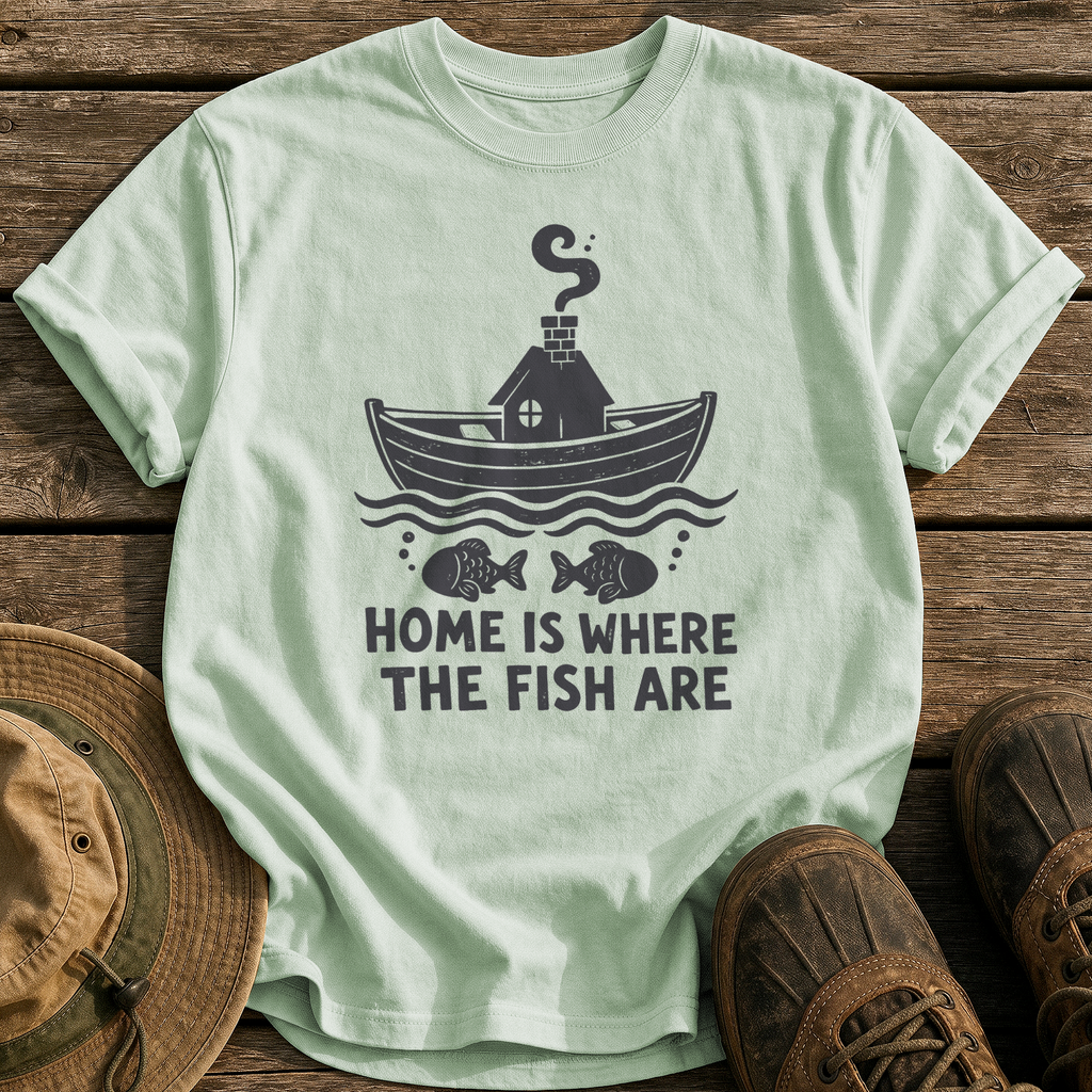Home Is Where Fish Are tee - Bay - front
