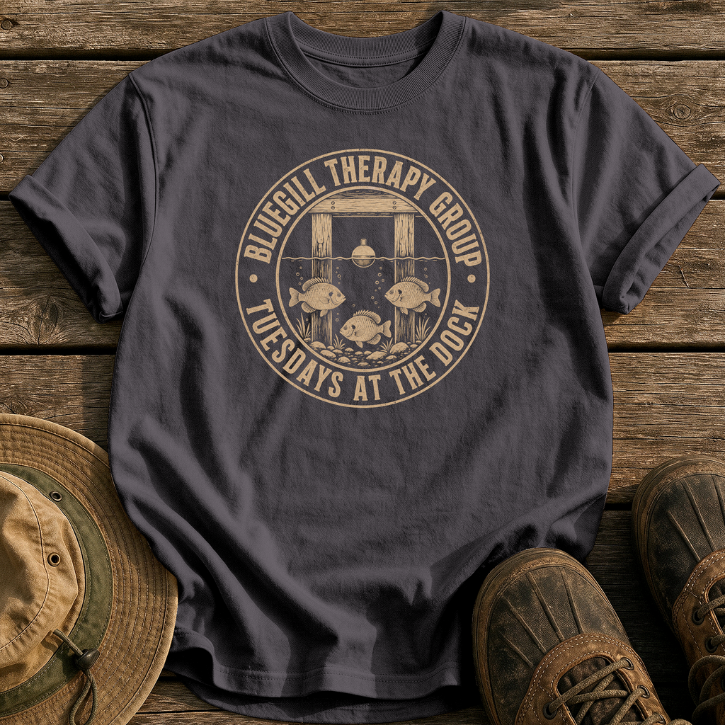 Bluegill Therapy Group tee - Graphite - front