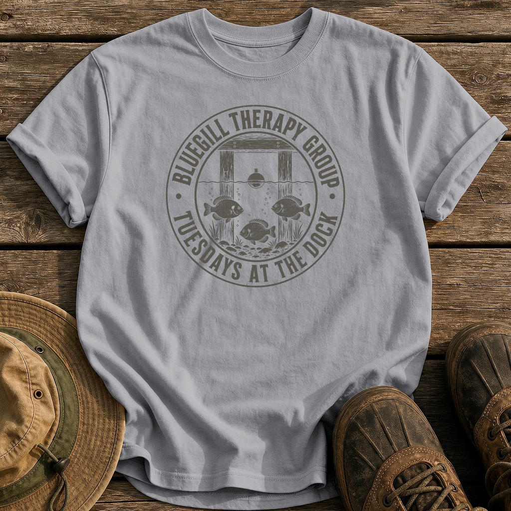 Bluegill Therapy Group tee - Grey - front