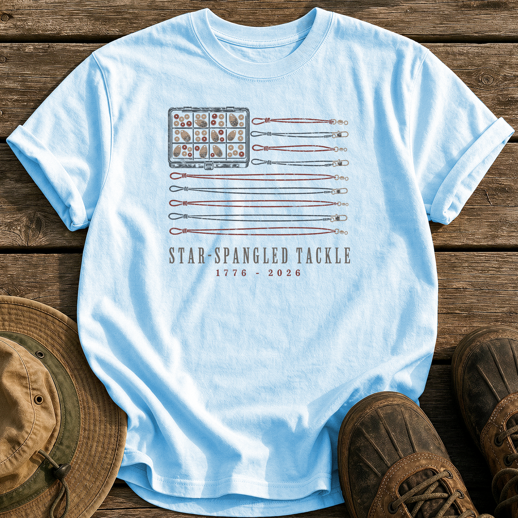 Star-Spangled Tackle tee - Chambray - front