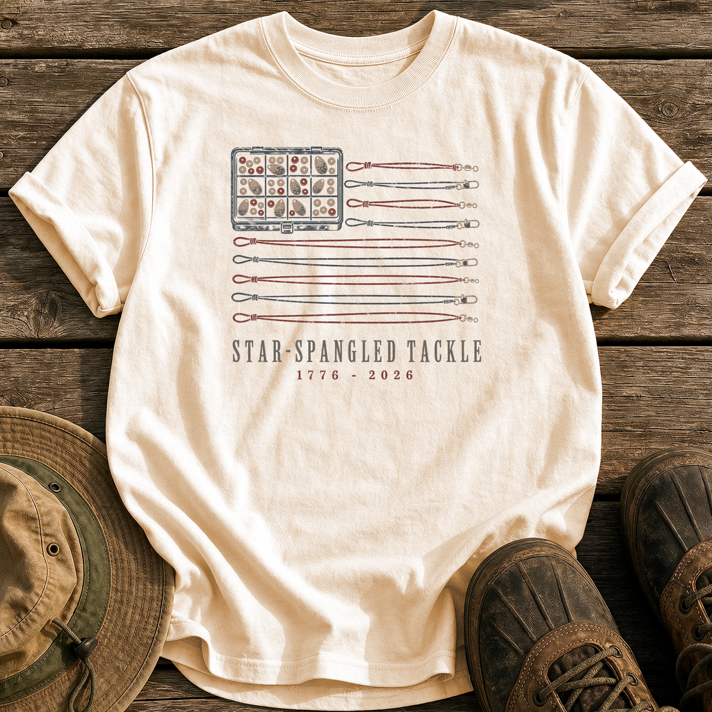 Star-Spangled Tackle tee - Ivory - front