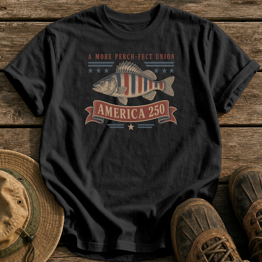 A More Perch-fect Union tee - Black - front