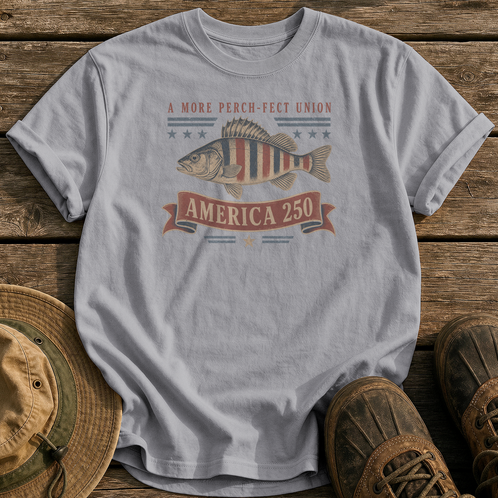 A More Perch-fect Union tee - Grey - front