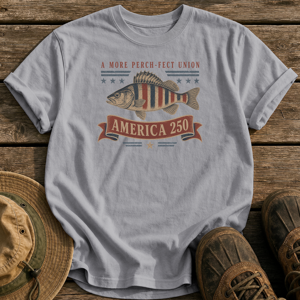 A More Perch-fect Union tee - Grey - front
