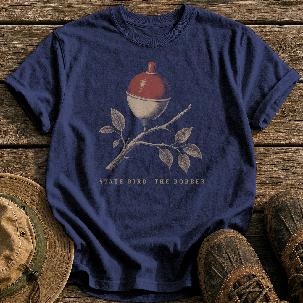 State Bird: The Bobber tee - True Navy - front