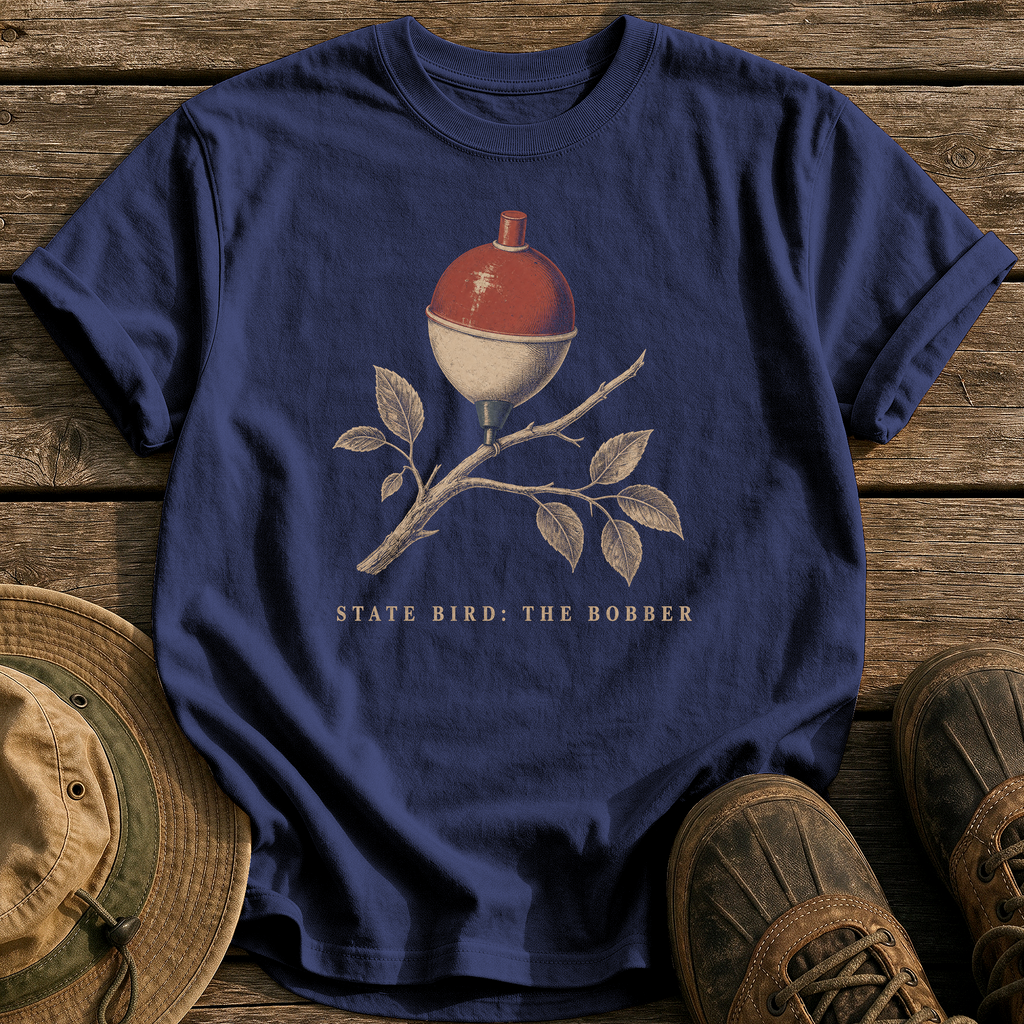 State Bird: The Bobber tee - True Navy - front