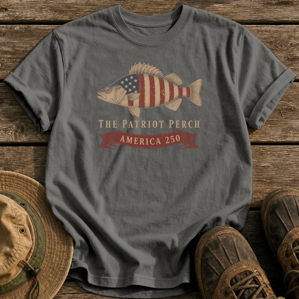 The Patriot Perch tee - Pepper - front