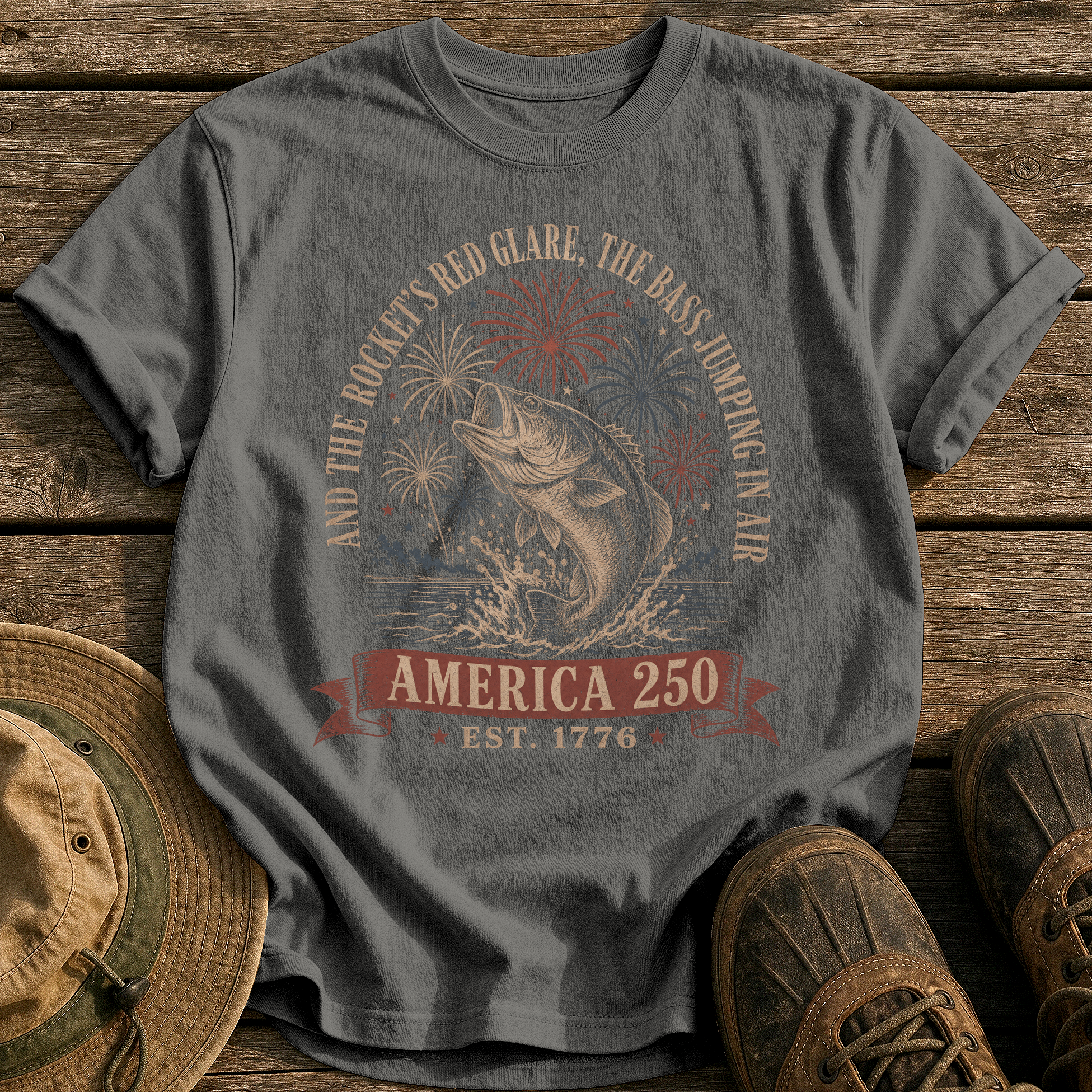 Rocket's Red Glare tee - Pepper - front