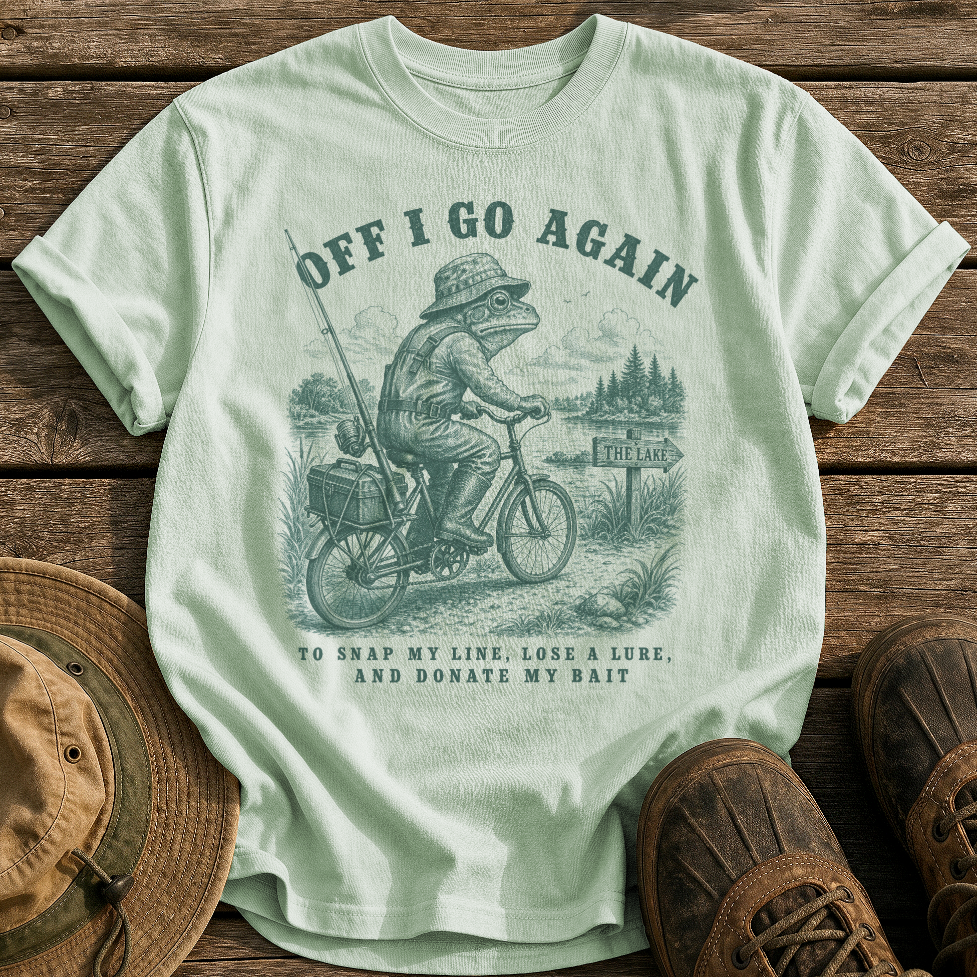 Off I Go Again tee - Bay - front