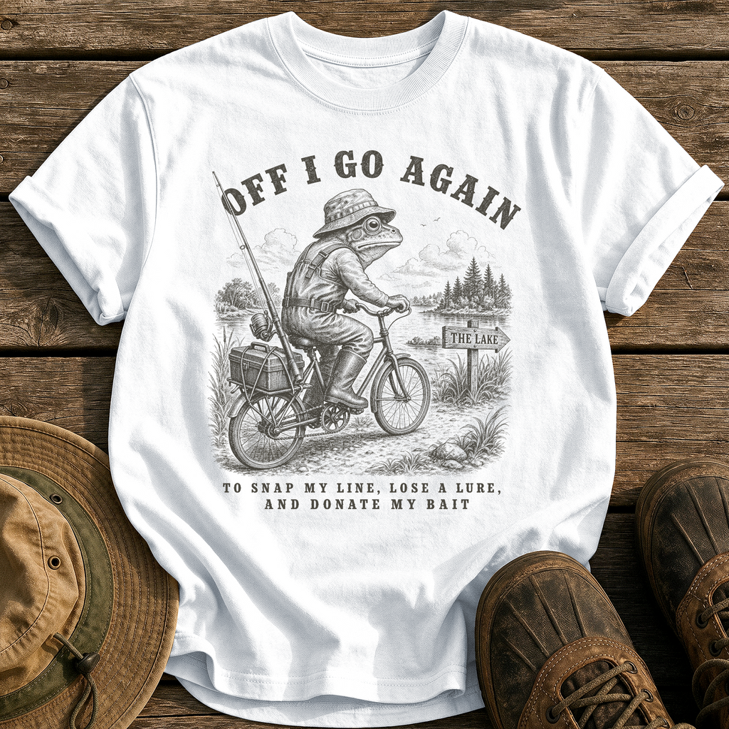 Off I Go Again tee - White - front