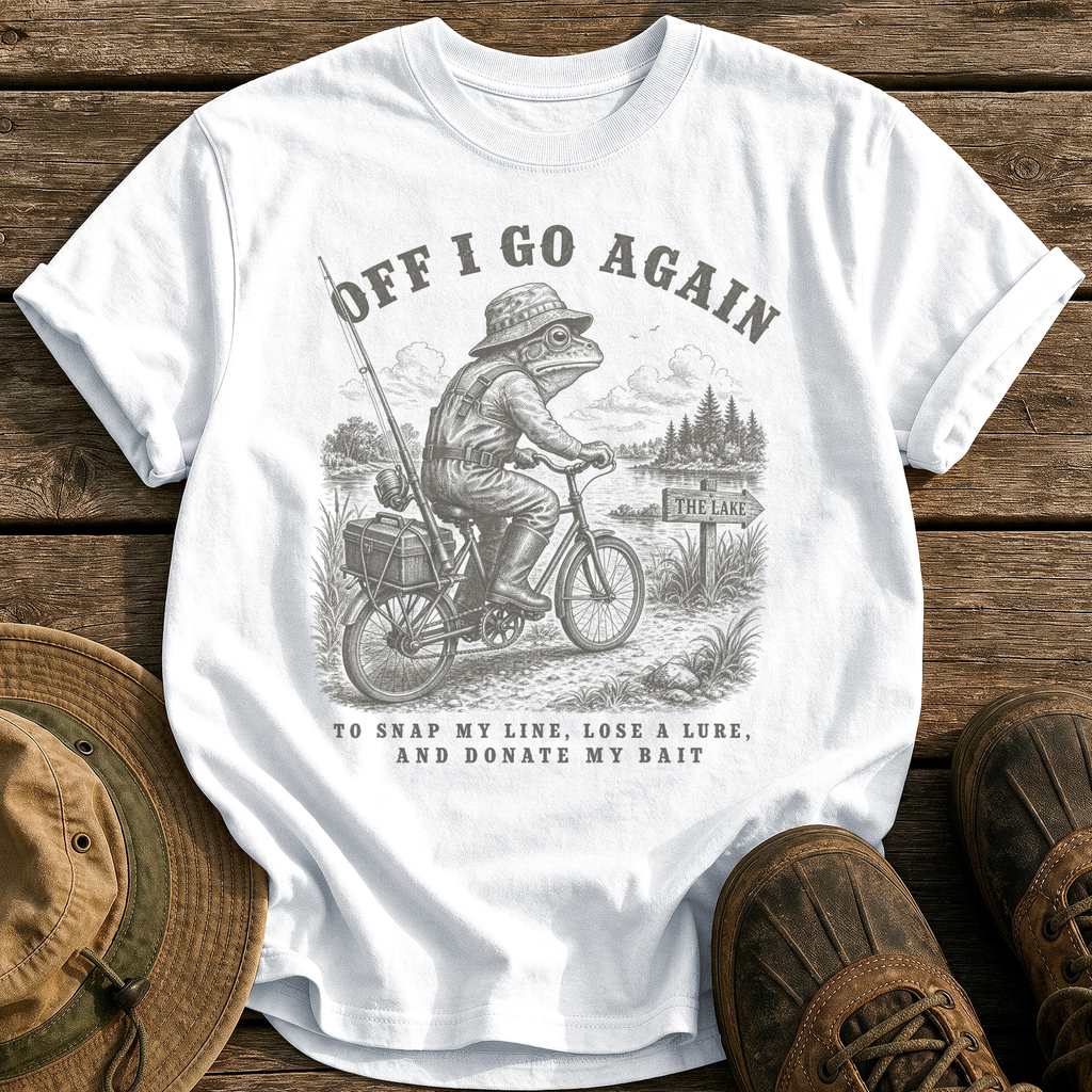 Off I Go Again tee - White - front
