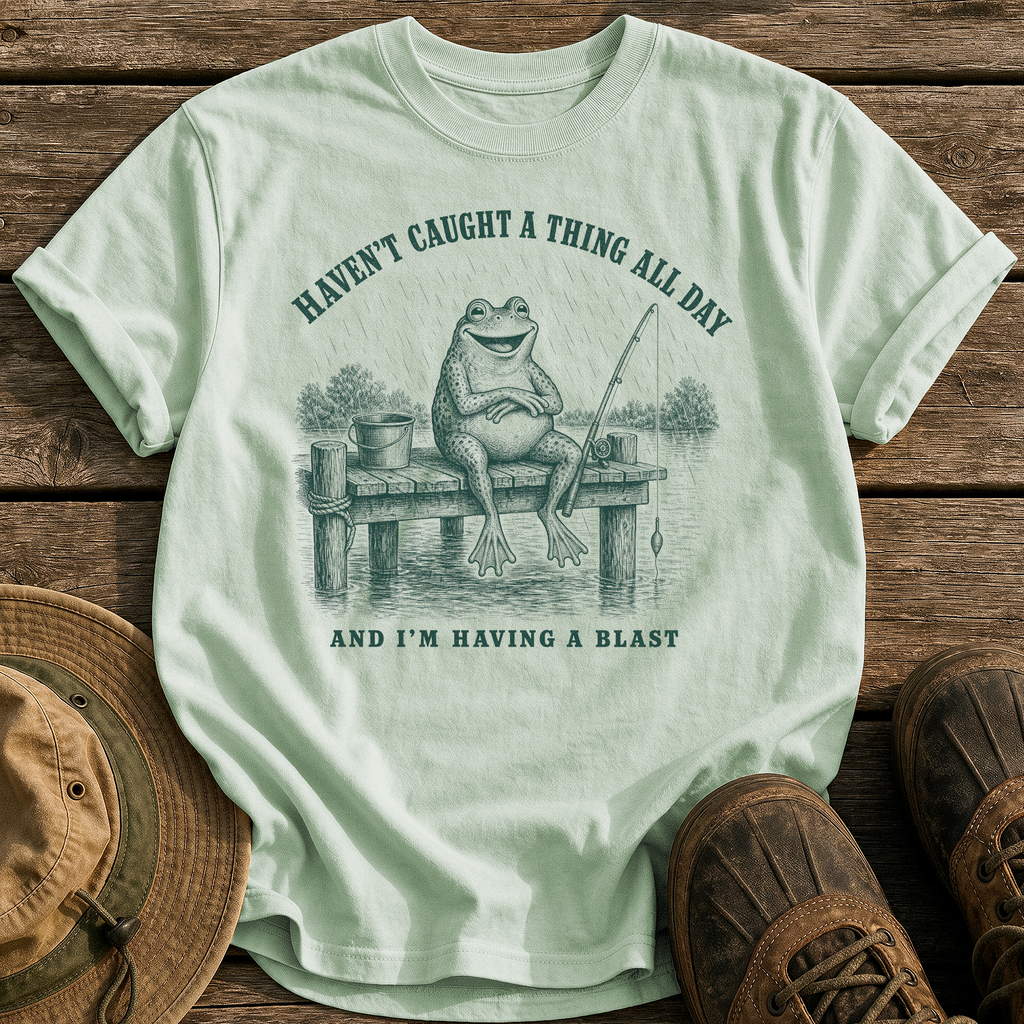 Haven't Caught A Thing tee - Bay - front