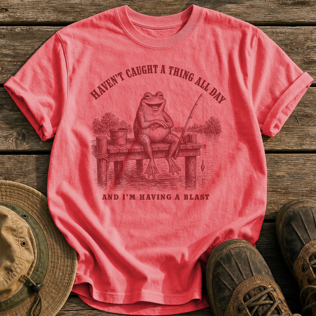 Haven't Caught A Thing tee - Watermelon - front