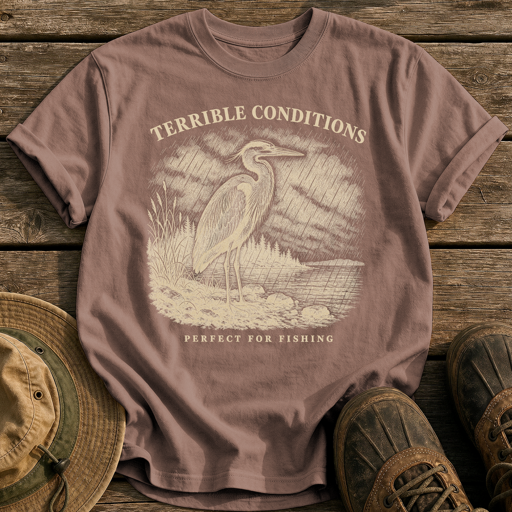 Perfect for Fishing tee - Espresso - front