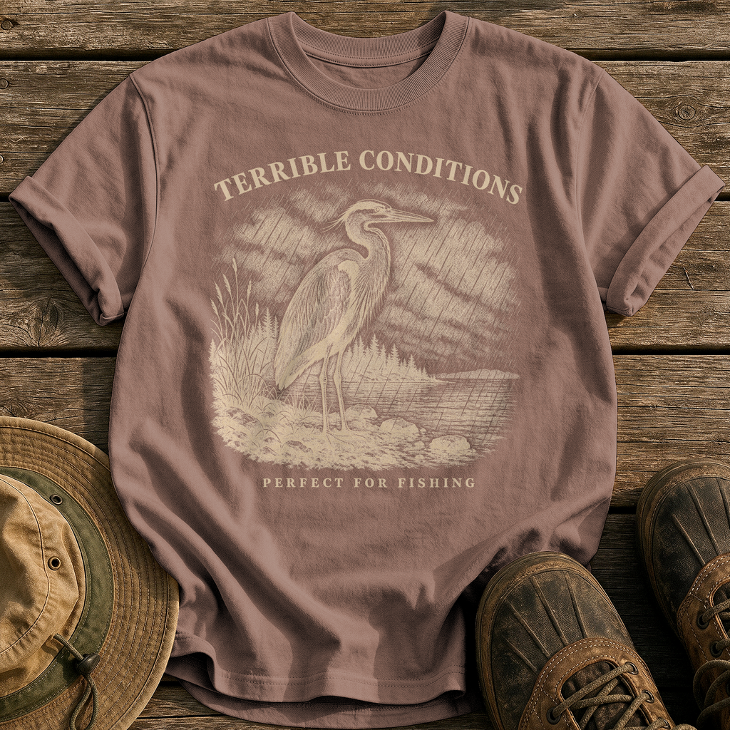 Perfect for Fishing tee - Espresso - front