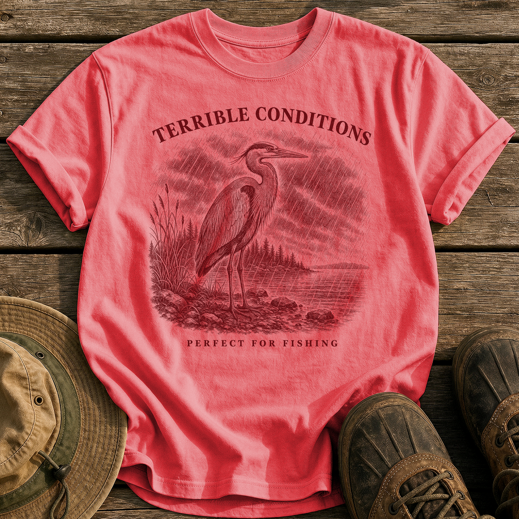 Perfect for Fishing tee - Watermelon - front