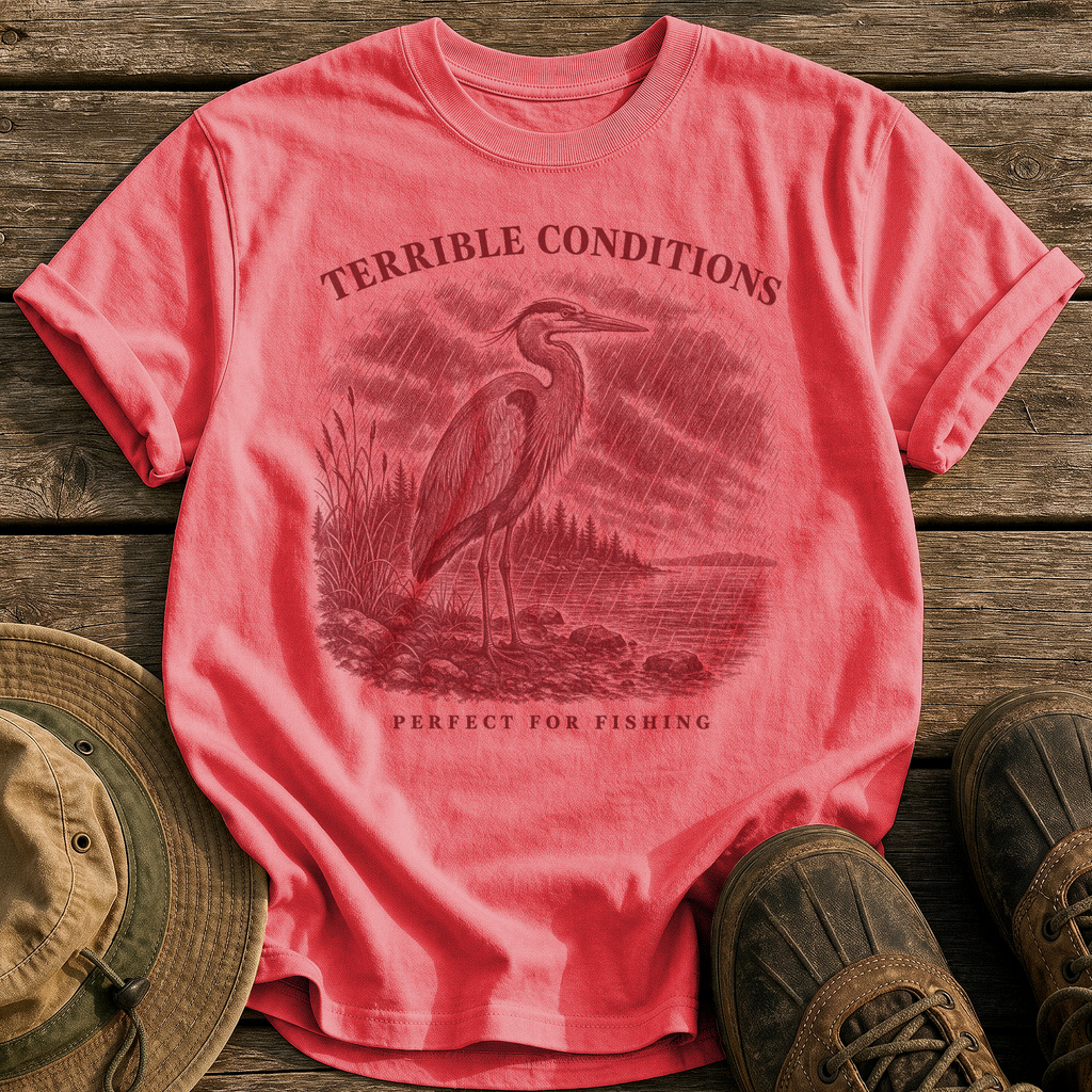 Perfect for Fishing tee - Watermelon - front