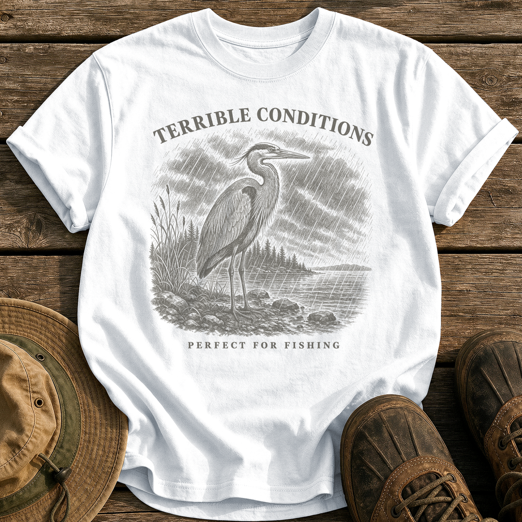 Perfect for Fishing tee - White - front