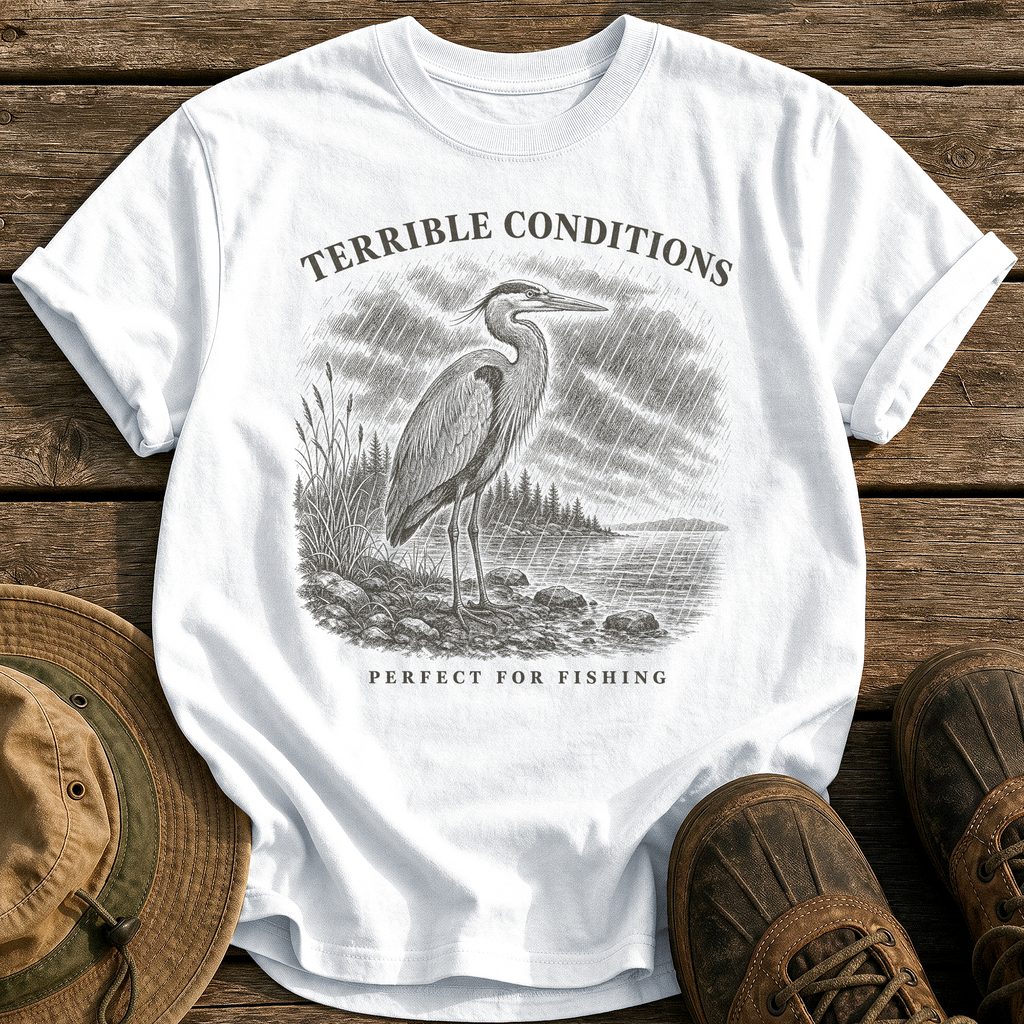Perfect for Fishing tee - White - front