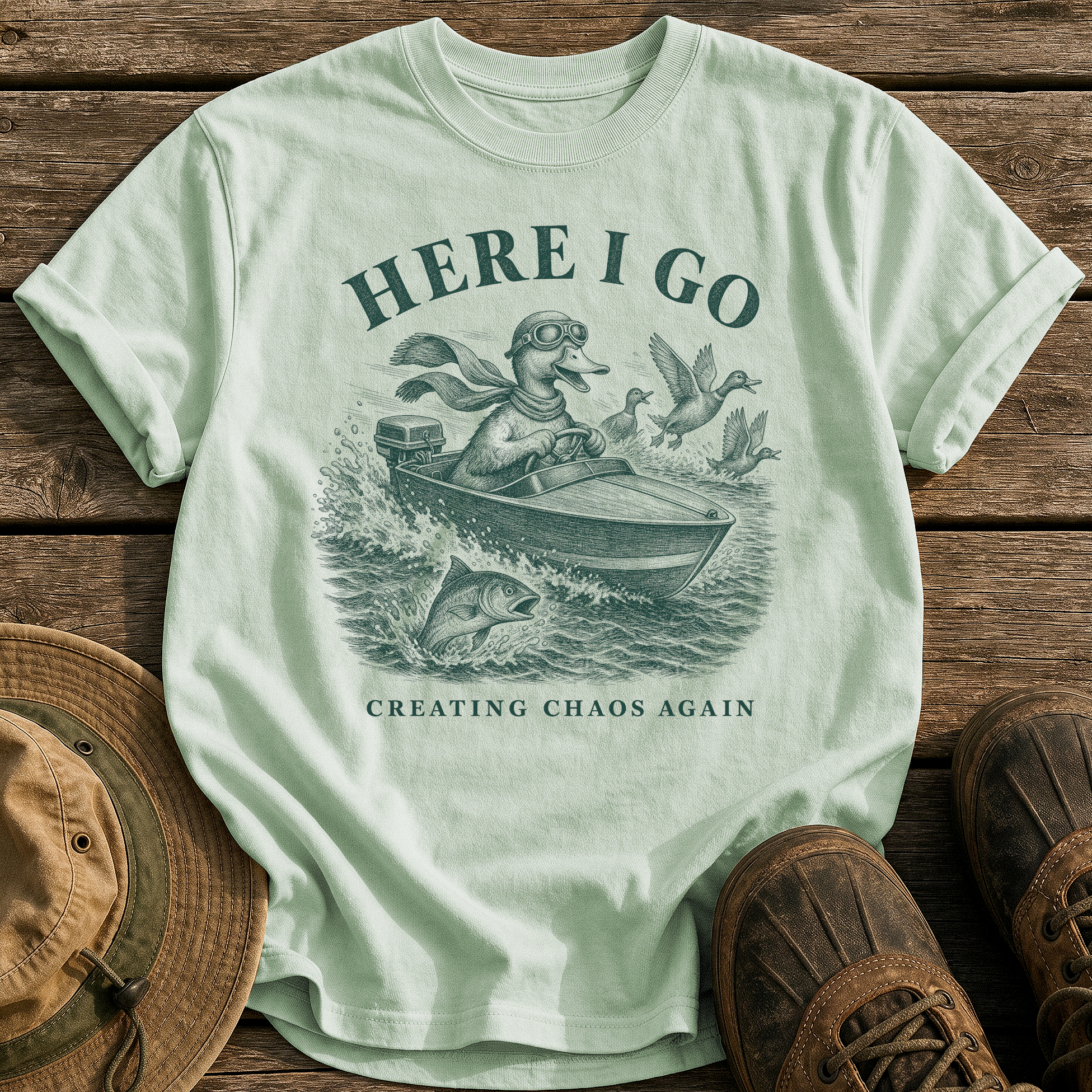 Creating Chaos Again tee - Bay - front