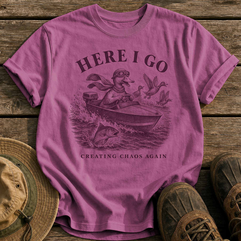 Creating Chaos Again tee - Berry - front