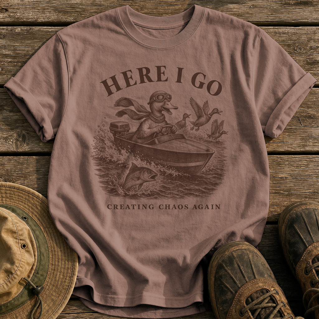 Creating Chaos Again tee - Espresso - front