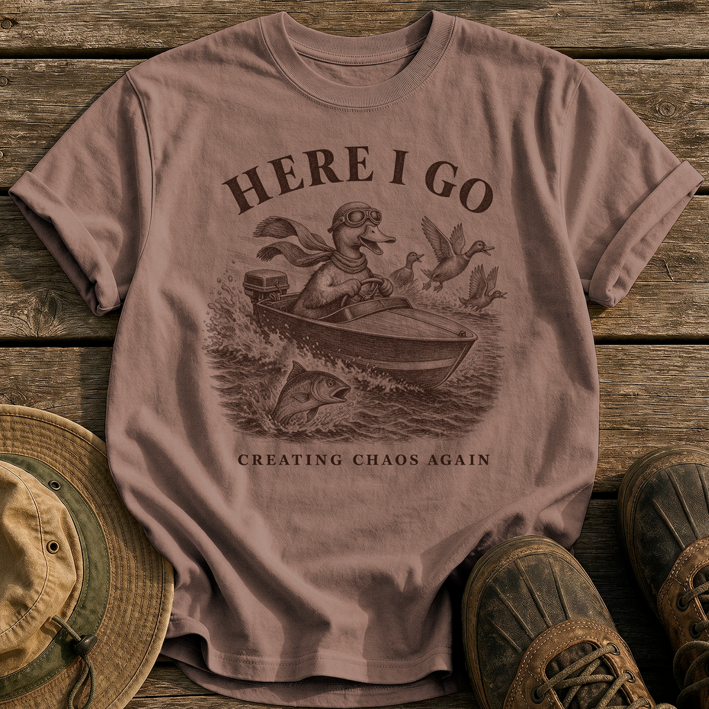 Creating Chaos Again tee - Espresso - front