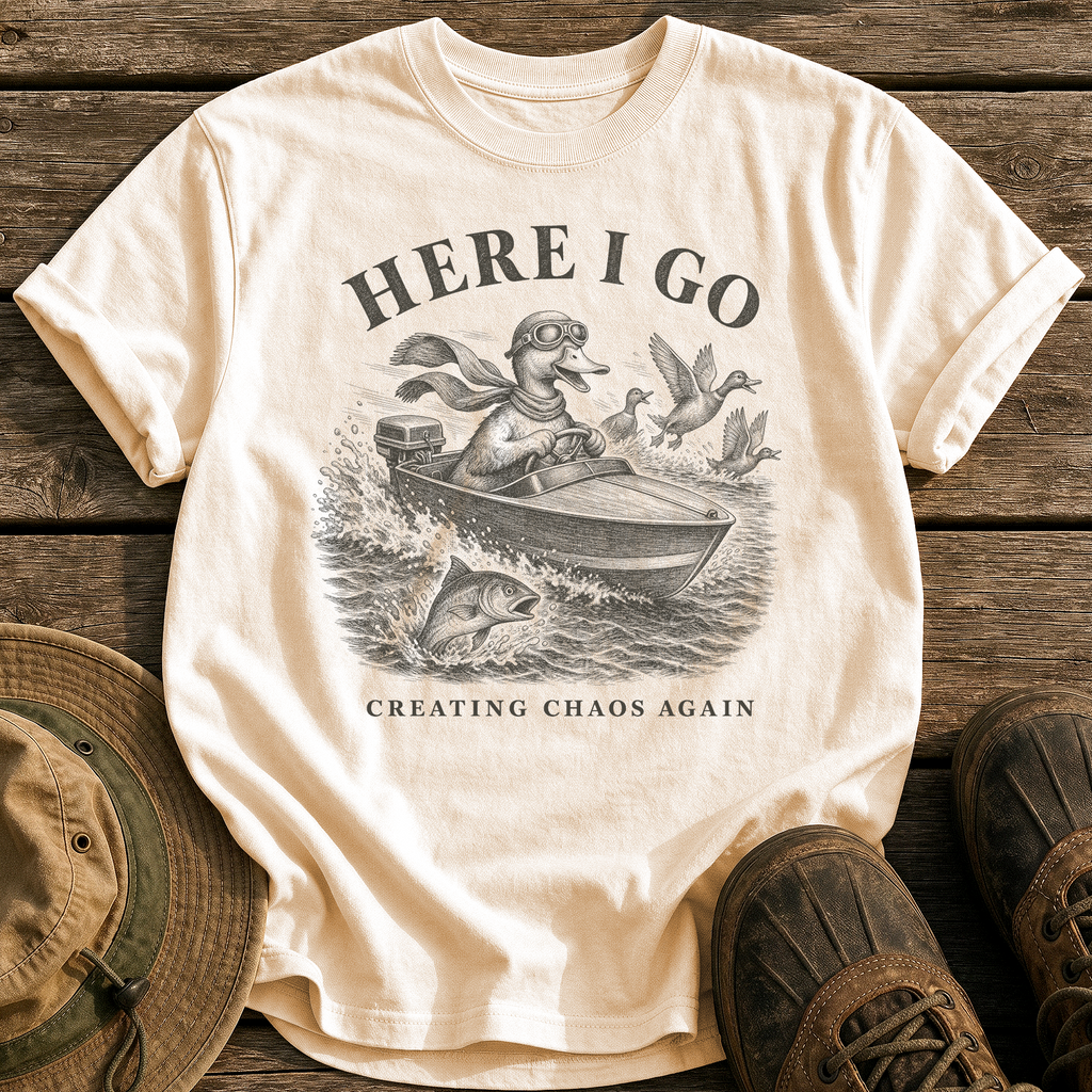 Creating Chaos Again tee - Ivory - front