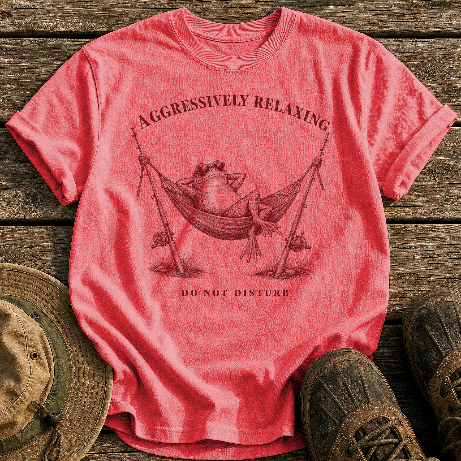 Aggressively Relaxing tee - Watermelon - front