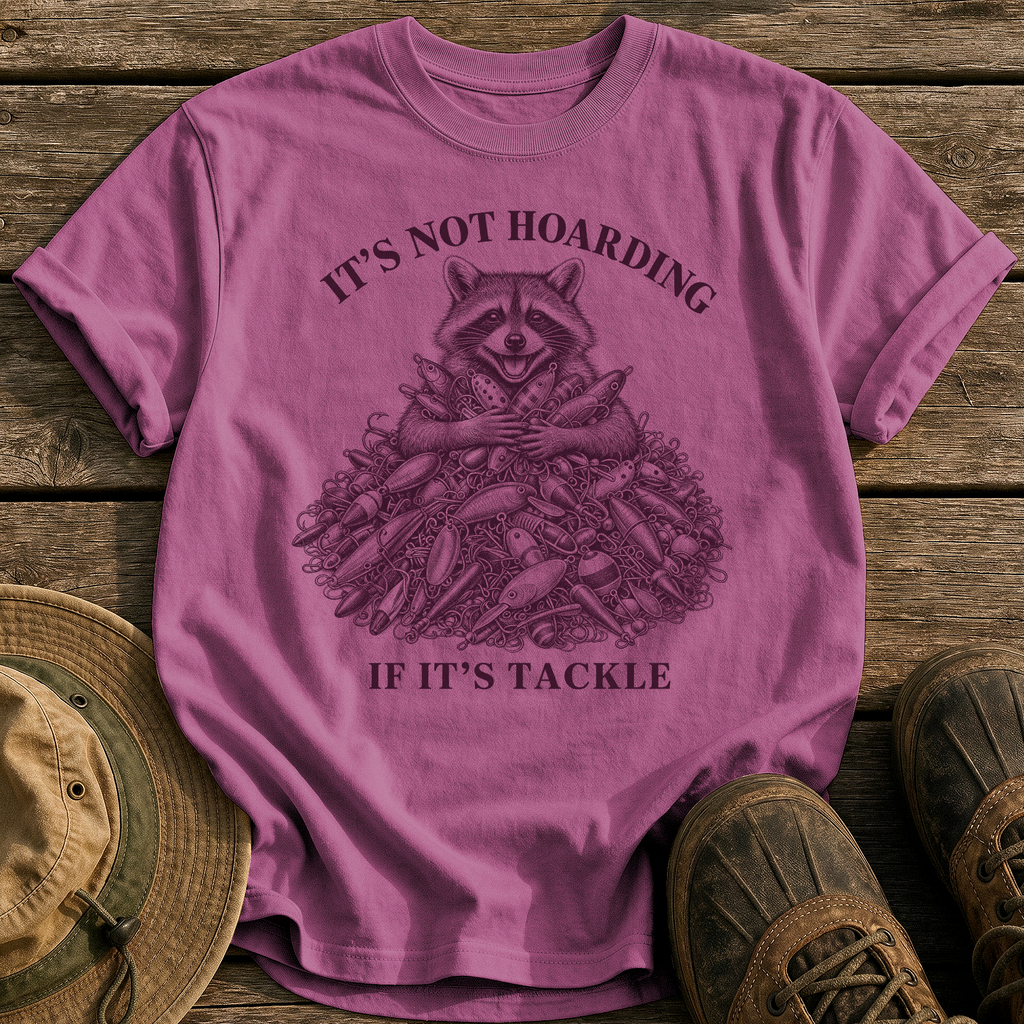 It's Not Hoarding tee - Berry - front