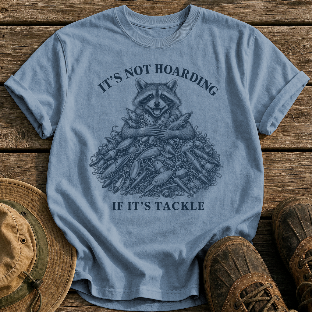 It's Not Hoarding tee - Blue Jean - front